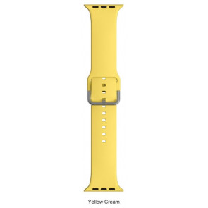 Correa de reloj Reloj inteligente Universal Watch 7 / 10G Silicona Amarillo 32mm